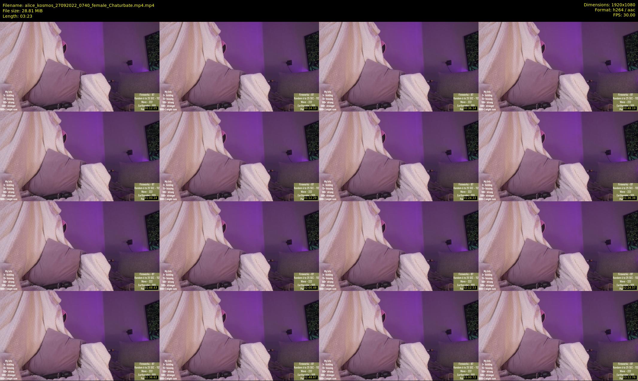 alice_kosmos — 4 minute Chaturbate female cam show recording, 1080p, Sep 27, 2022