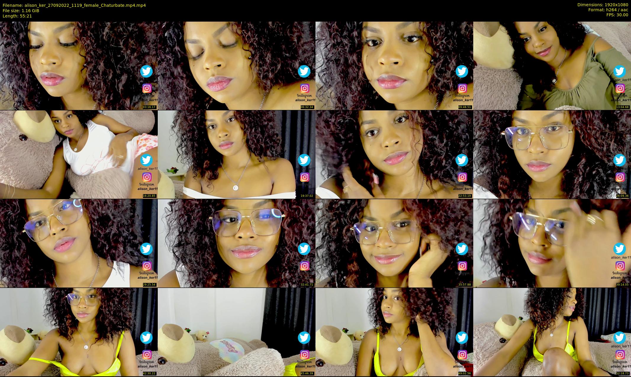 alison_ker — 56 minute Chaturbate female cam show recording, 1080p, Sep 27, 2022