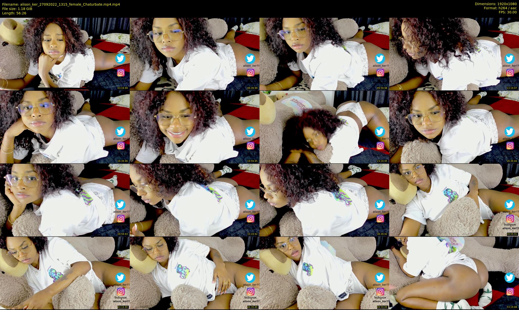 alison_ker — 57 minute Chaturbate female cam show recording, 1080p, Sep 27, 2022