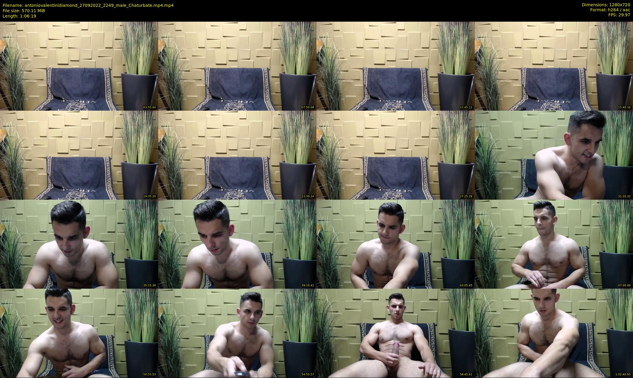 antoniovalentinidiamond — 67 minute Chaturbate male cam show recording, 720p, Sep 27, 2022