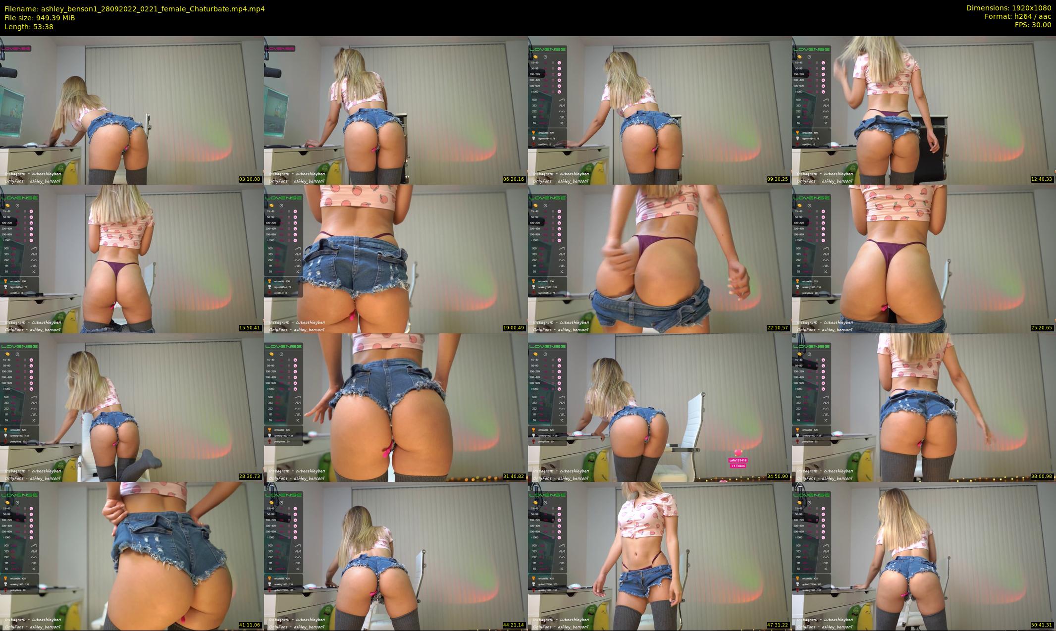 ashley_benson1 — 54 minute Chaturbate female cam show recording, 1080p, Sep 28, 2022