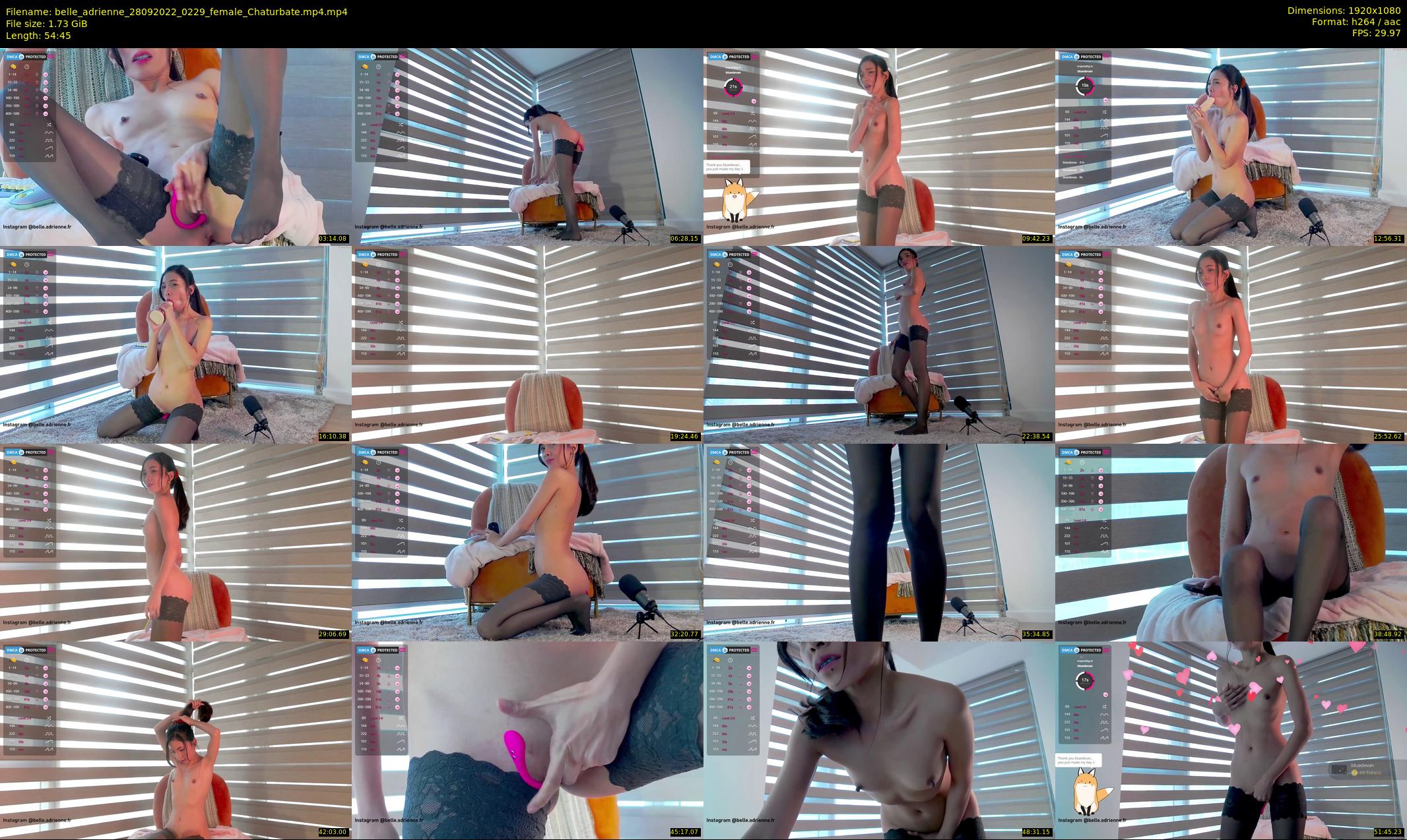 belle_adrienne — 55 minute Chaturbate couple cam show recording, 1080p, Sep 28, 2022