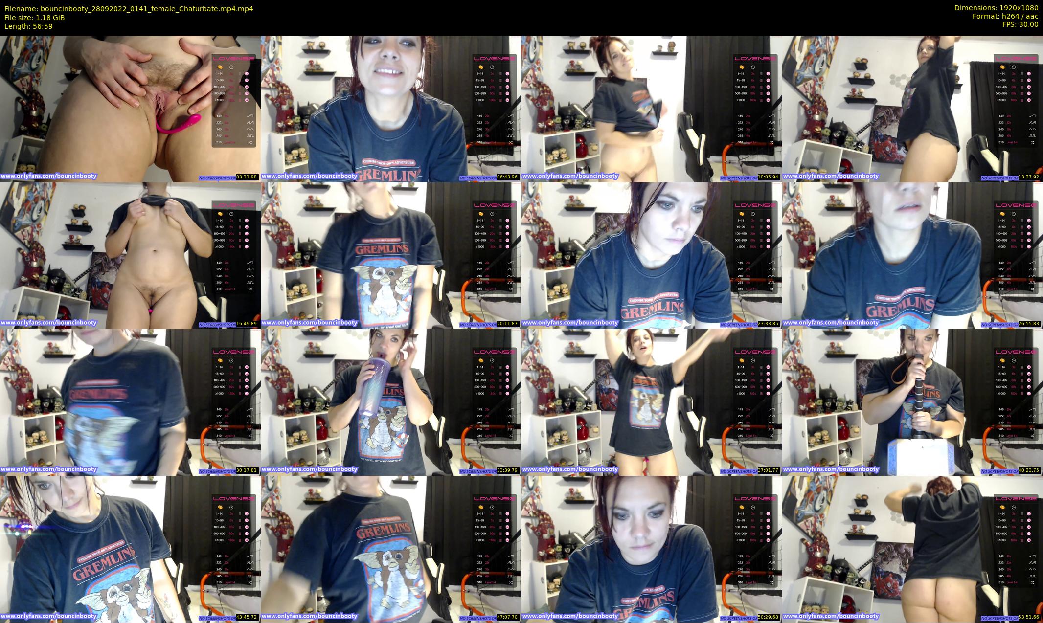 bouncinbooty — 57 minute Chaturbate female cam show recording, 1080p, Sep 28, 2022
