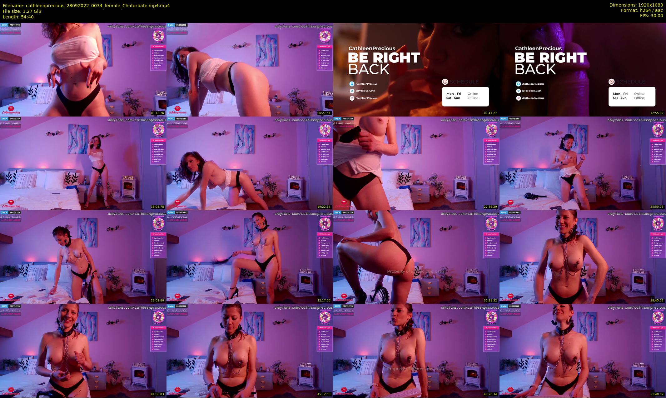 cathleenprecious — 55 minute Chaturbate female cam show recording, 1080p, Sep 28, 2022