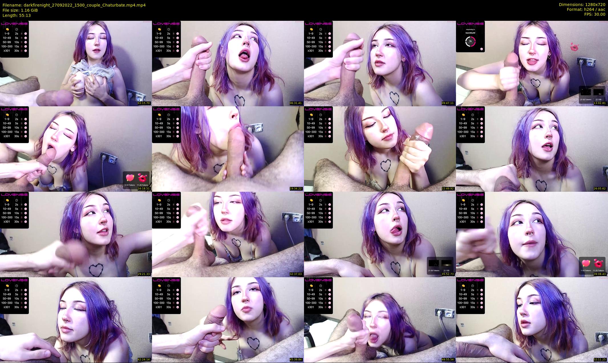 darkfirenight — 56 minute Chaturbate couple cam show recording, 720p, Sep 27, 2022