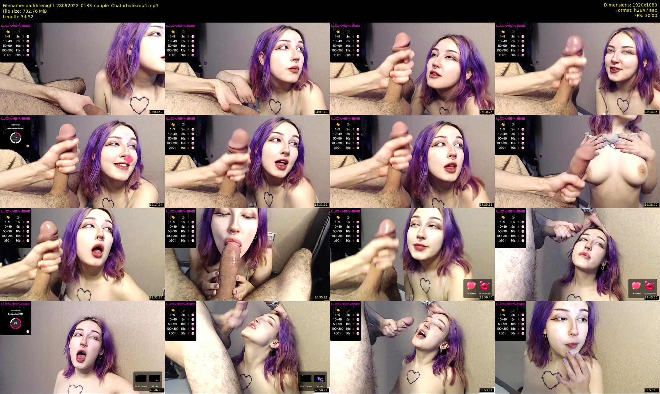 darkfirenight — 35 minute Chaturbate couple cam show recording, 1080p, Sep 28, 2022