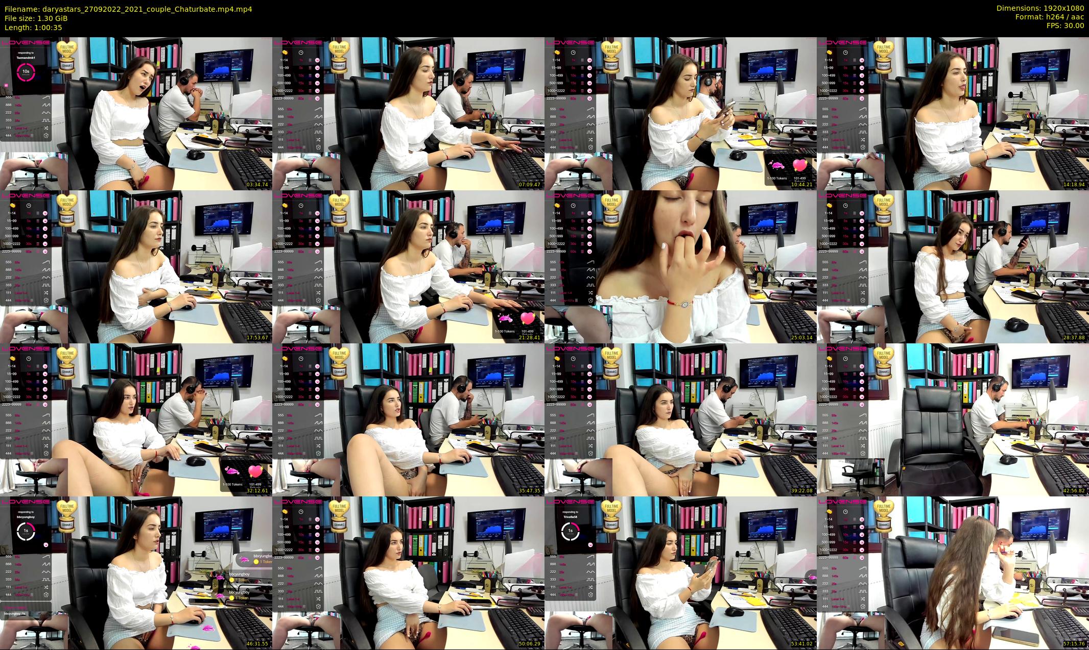 daryastars — 61 minute Chaturbate couple cam show recording, 1080p, Sep 27, 2022