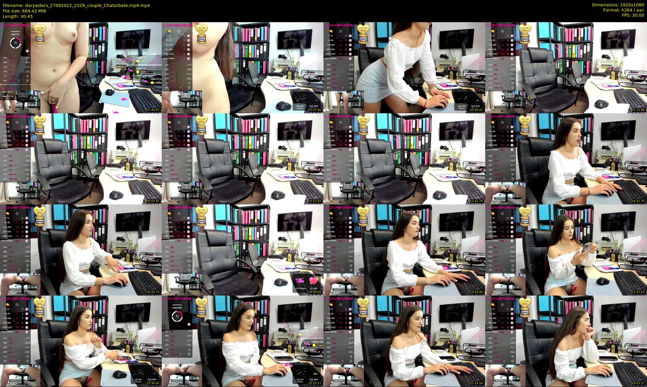 daryastars — 31 minute Chaturbate couple cam show recording, 1080p, Sep 27, 2022