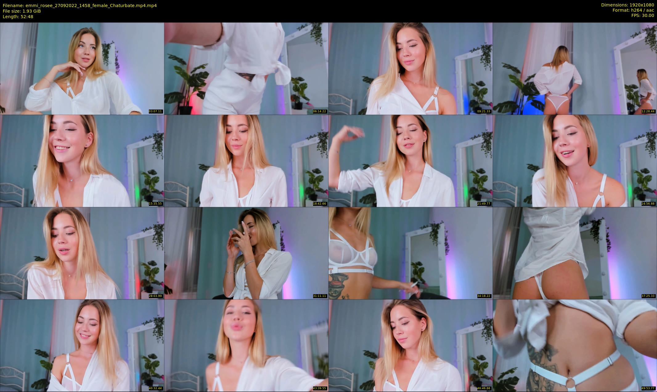 emmi_rosee — 53 minute Chaturbate female cam show recording, 1080p, Sep 27, 2022