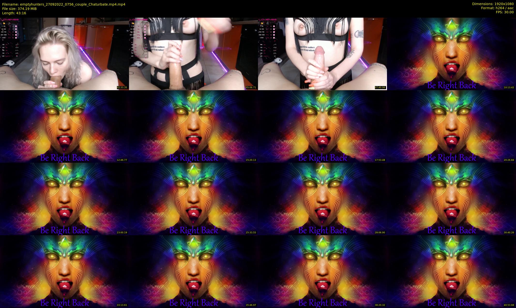 emptyhunters — 44 minute Chaturbate couple cam show recording, 1080p, Sep 27, 2022