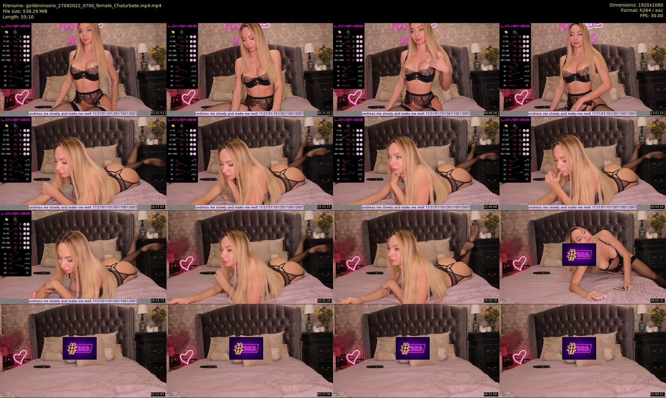 goldenmoore — 56 minute Chaturbate female cam show recording, 1080p, Sep 27, 2022