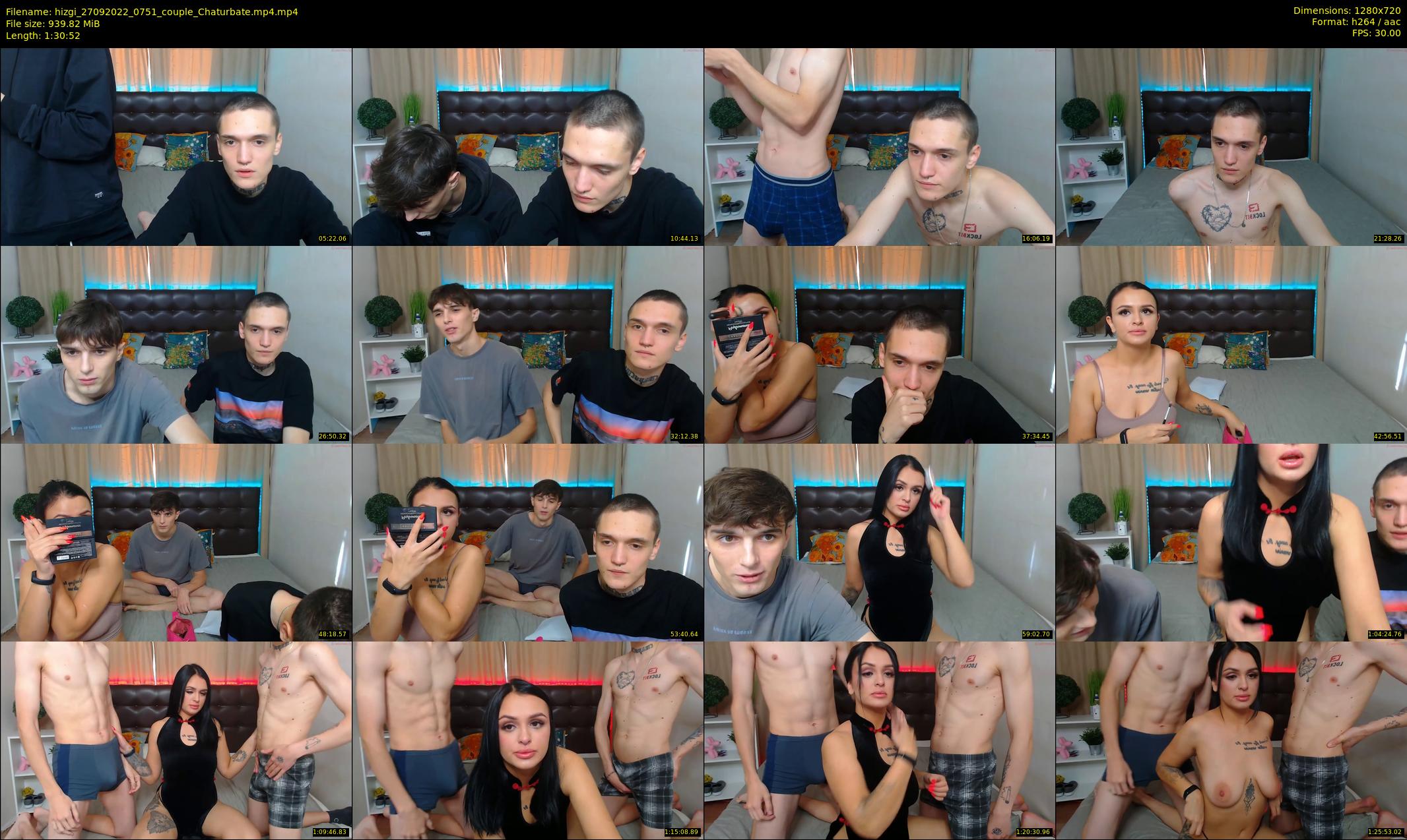 hizgi — 91 minute Chaturbate couple cam show recording, 720p, Sep 27, 2022