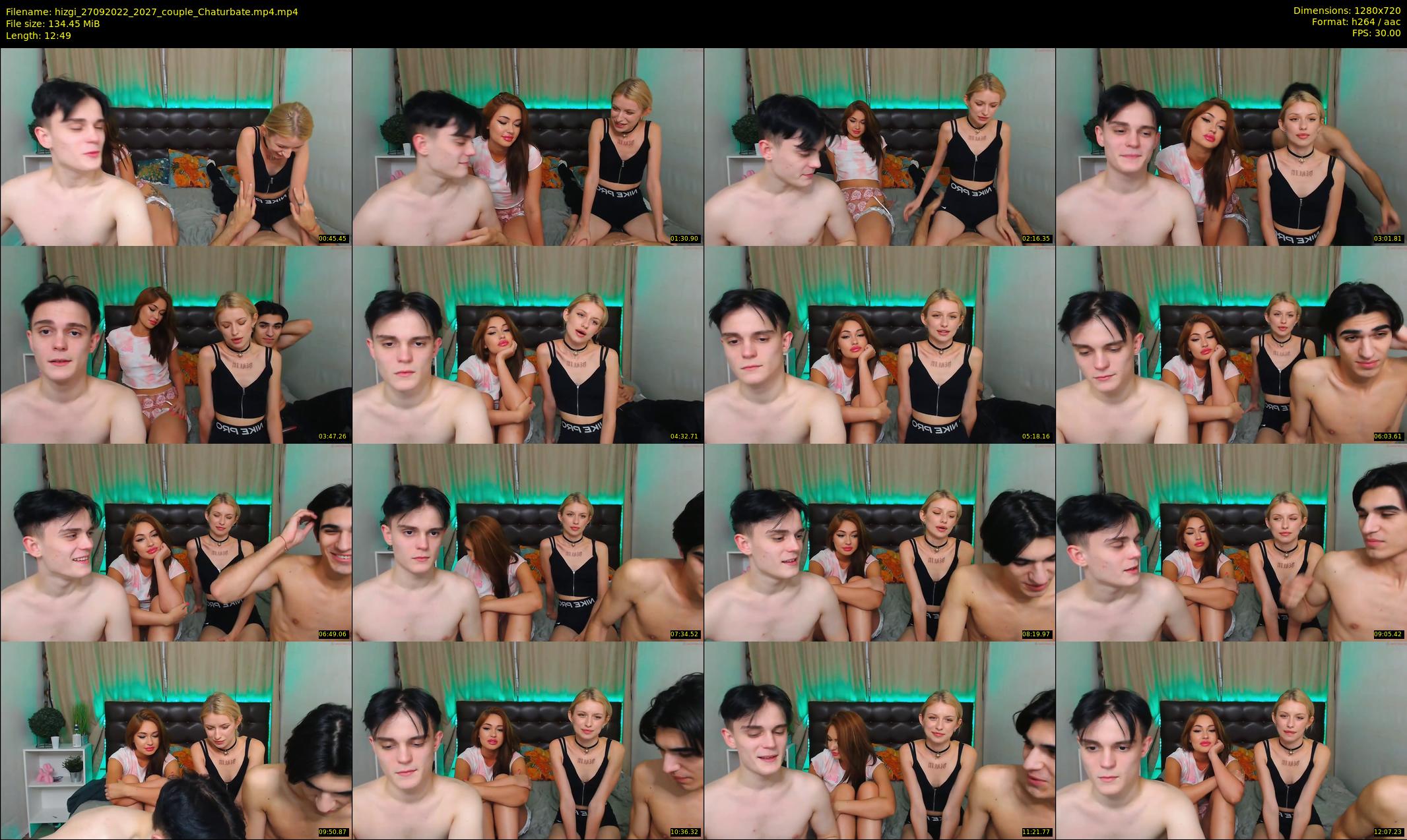 hizgi — 13 minute Chaturbate couple cam show recording, 720p, Sep 27, 2022