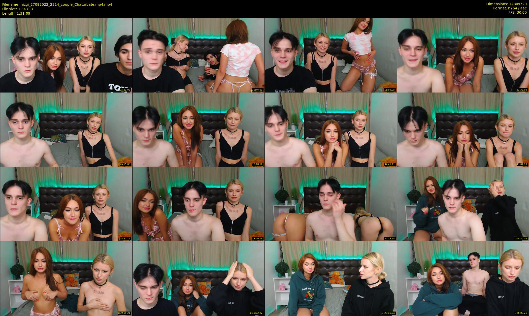 hizgi — 92 minute Chaturbate couple cam show recording, 720p, Sep 27, 2022