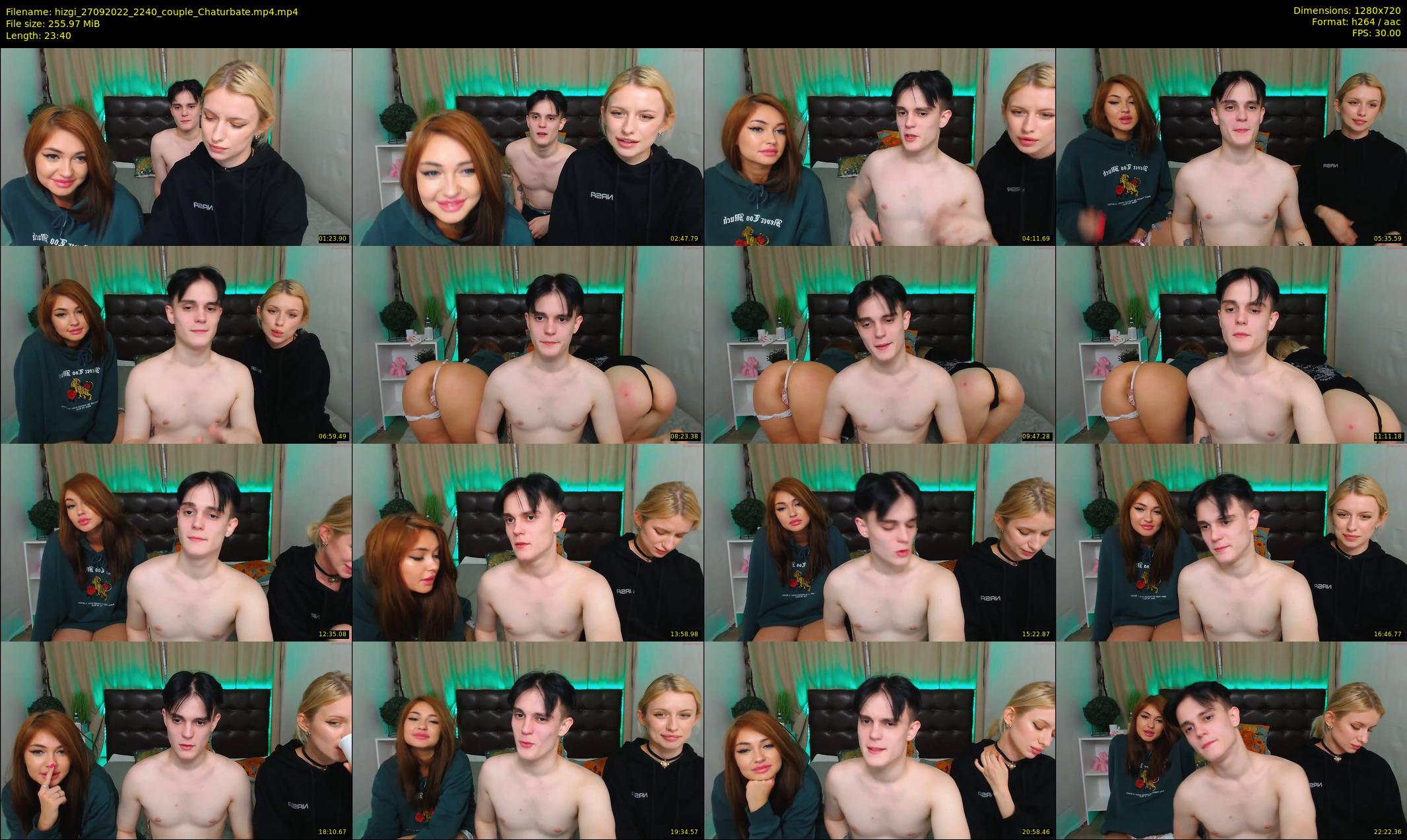 hizgi — 24 minute Chaturbate couple cam show recording, 720p, Sep 27, 2022