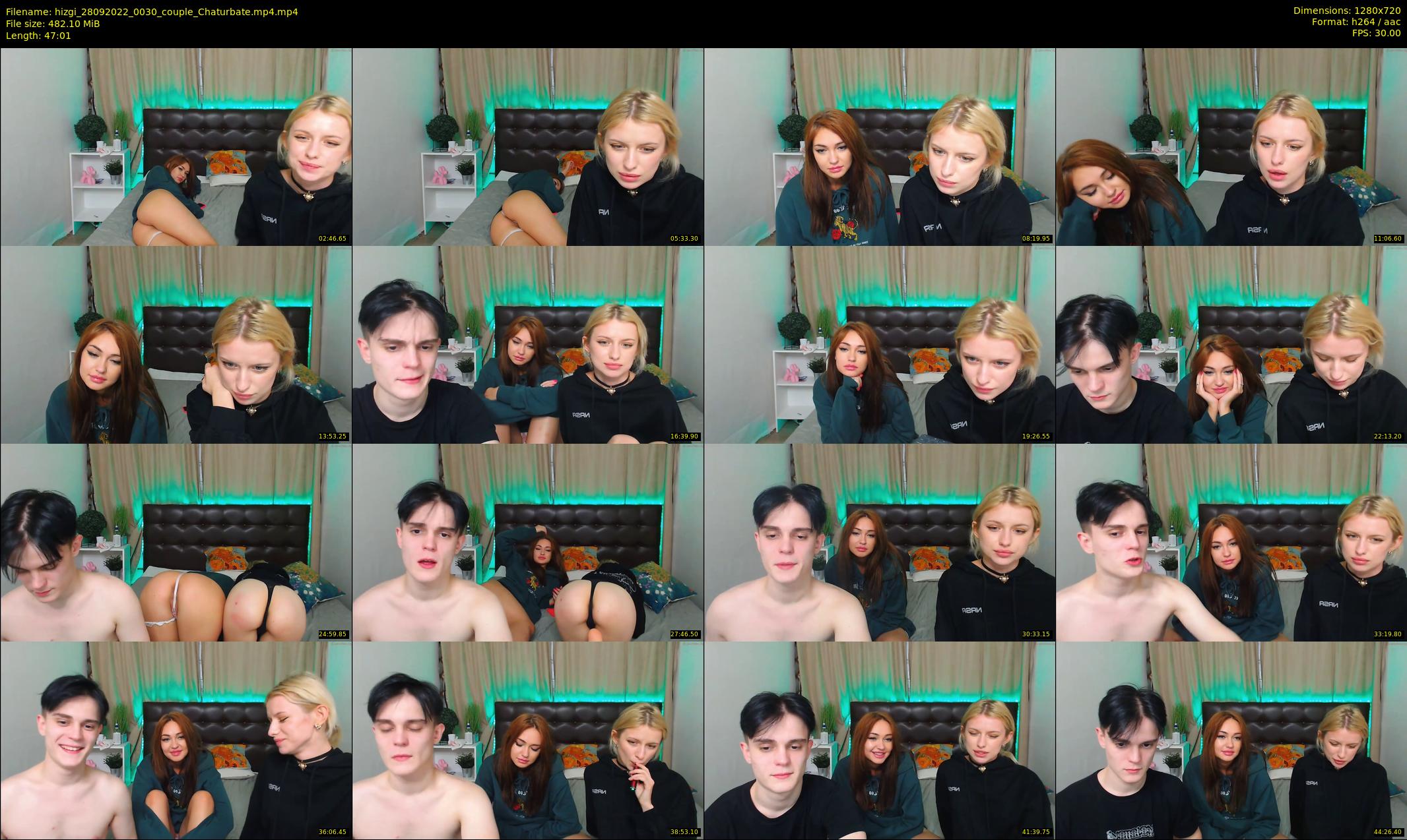 hizgi — 48 minute Chaturbate couple cam show recording, 720p, Sep 28, 2022