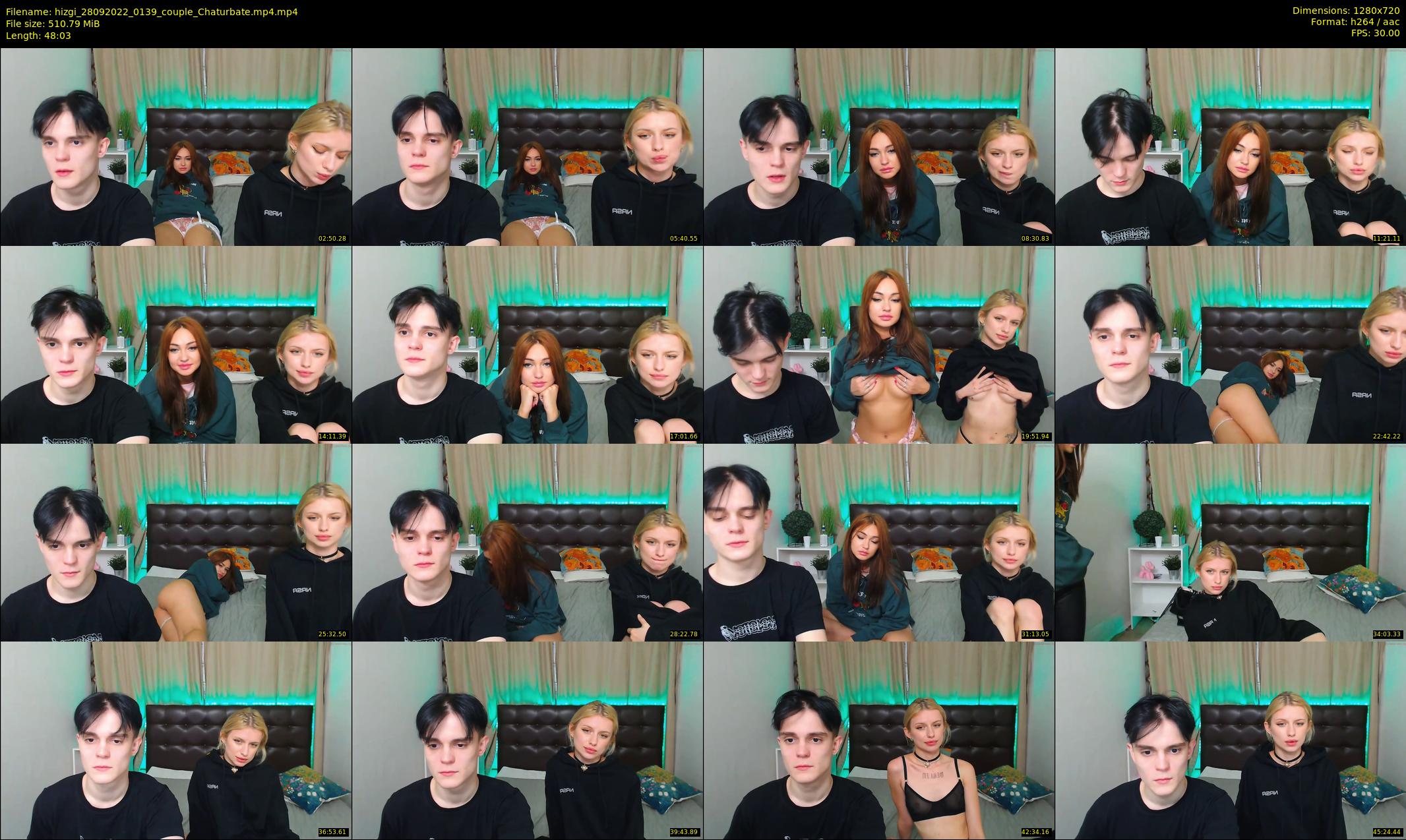 hizgi — 49 minute Chaturbate couple cam show recording, 720p, Sep 28, 2022