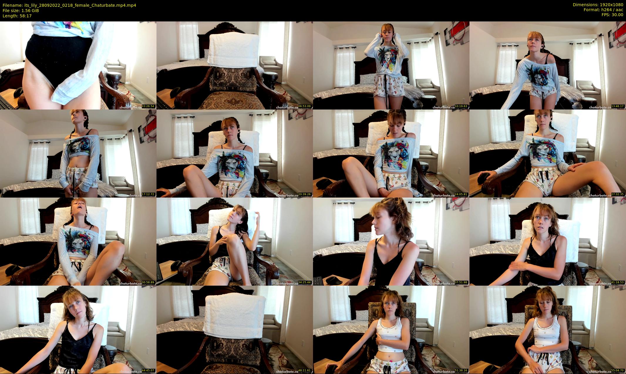 its_lily — 59 minute Chaturbate female cam show recording, 1080p, Sep 28, 2022