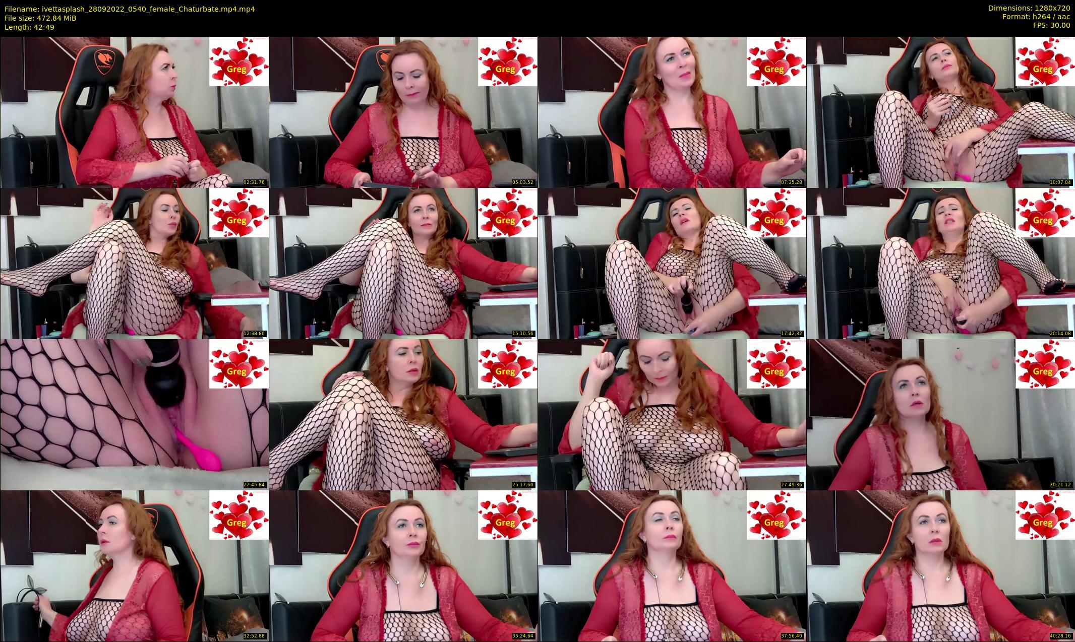 ivettasplash — 43 minute Chaturbate female cam show recording, 720p, Sep 28, 2022
