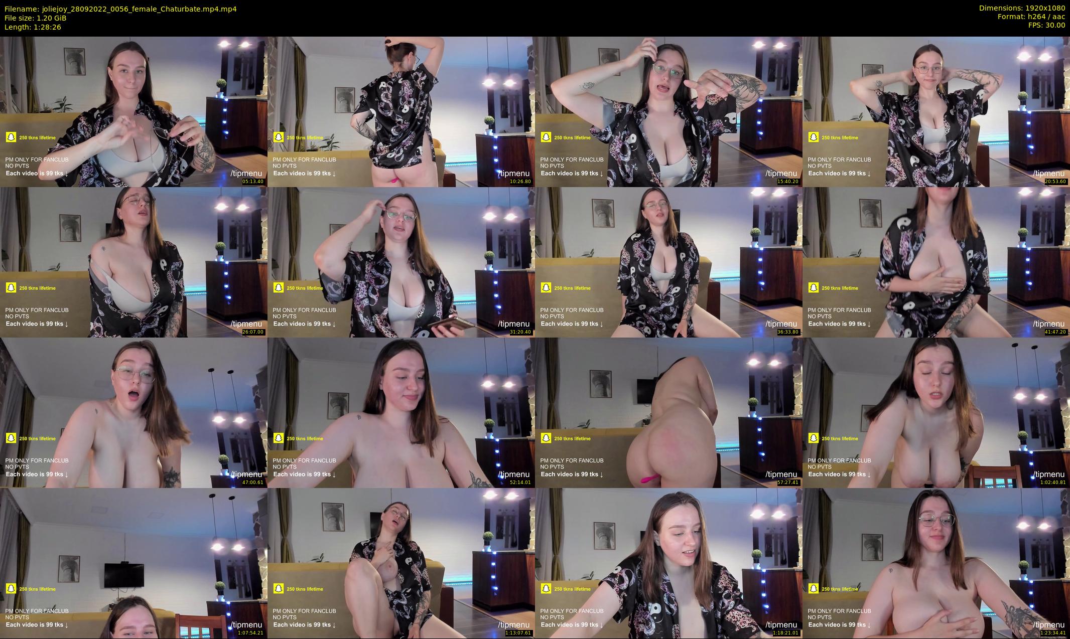 joliejoy — 89 minute Chaturbate female cam show recording, 1080p, Sep 28, 2022