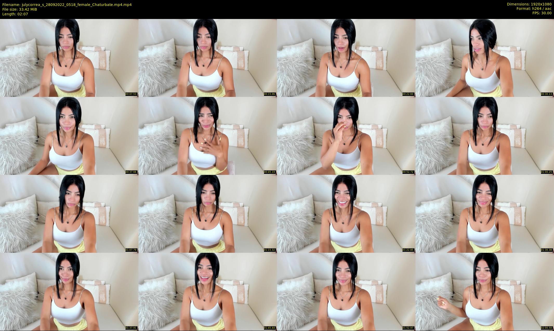 julycorrea_s — 3 minute Chaturbate female cam show recording, 1080p, Sep 28, 2022