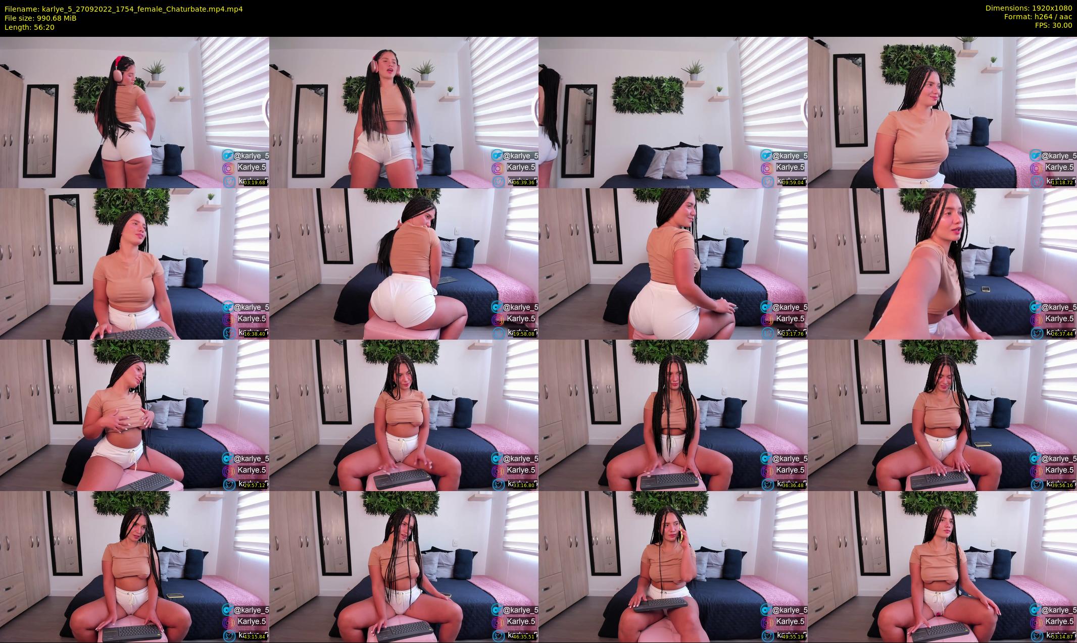 karlye_5 — 57 minute Chaturbate female cam show recording, 1080p, Sep 27, 2022