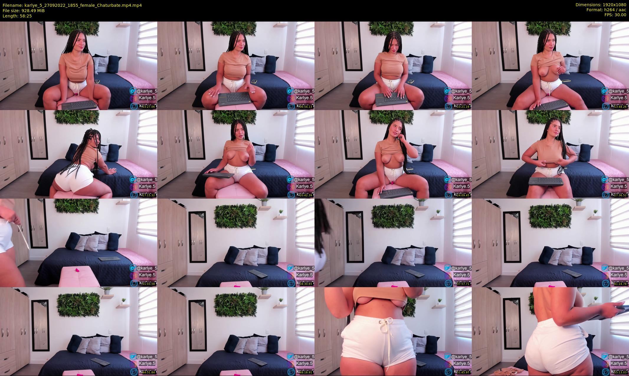 karlye_5 — 59 minute Chaturbate female cam show recording, 1080p, Sep 27, 2022