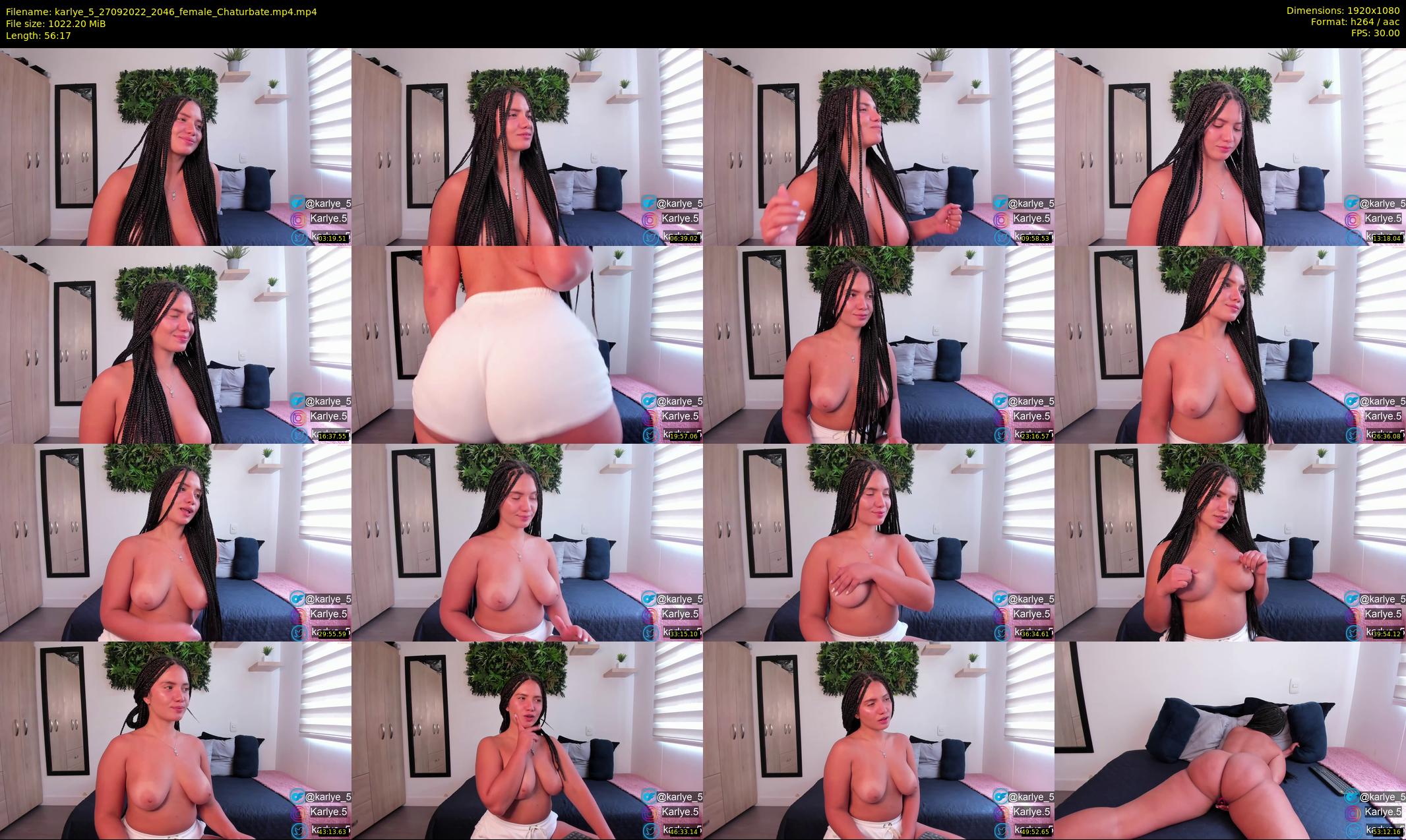 karlye_5 — 57 minute Chaturbate female cam show recording, 1080p, Sep 27, 2022