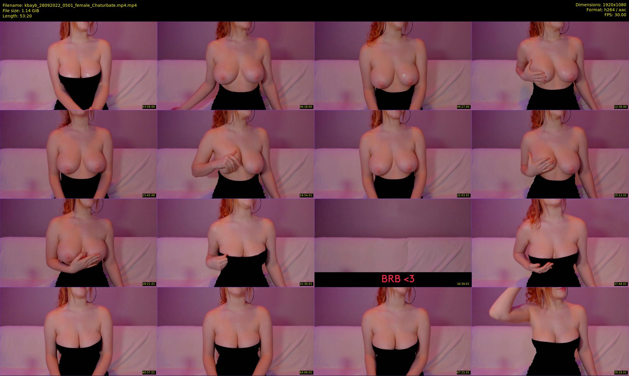 kbayb — 54 minute Chaturbate female cam show recording, 1080p, Sep 28, 2022