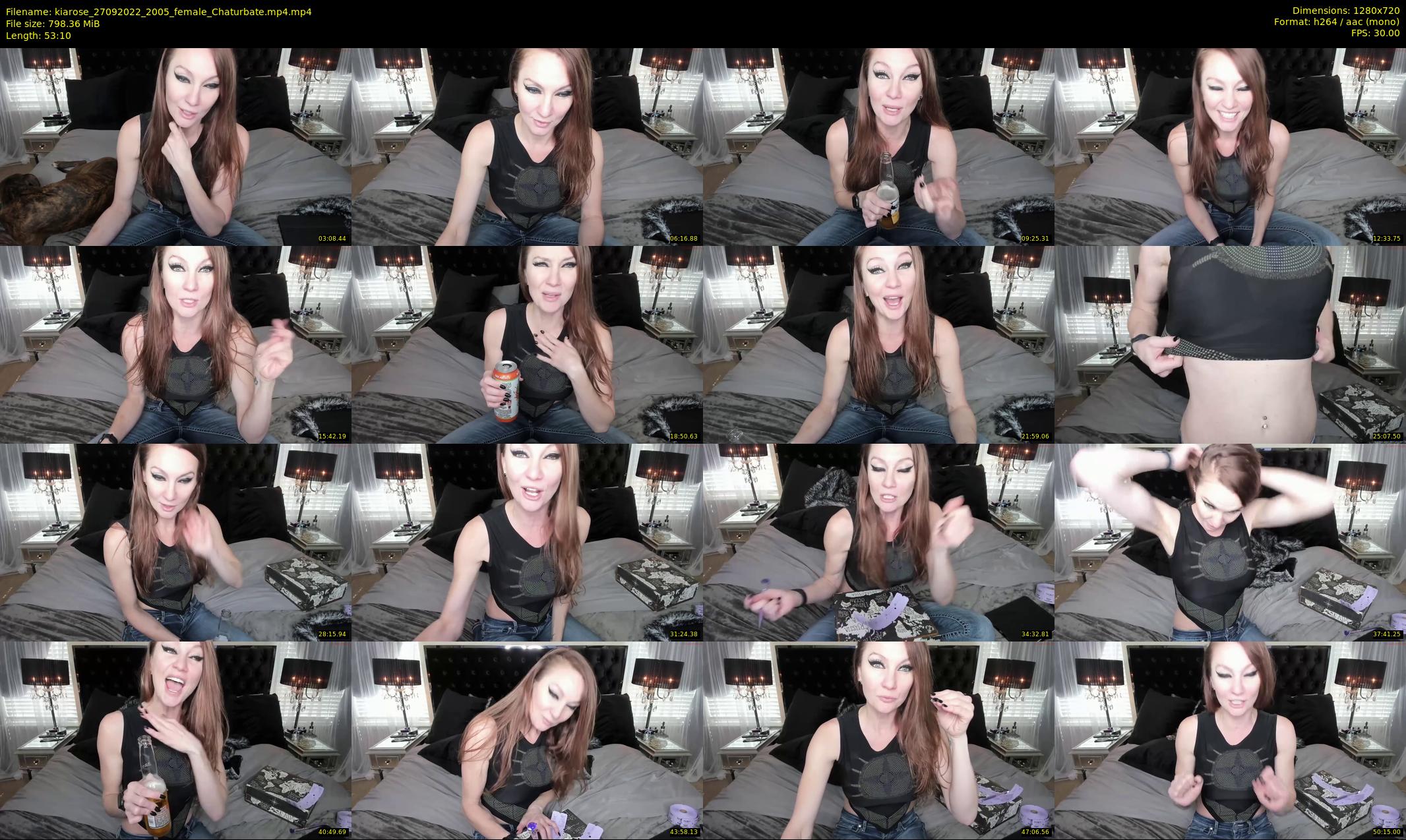 kiarose — 54 minute Chaturbate female cam show recording, 720p, Sep 27, 2022