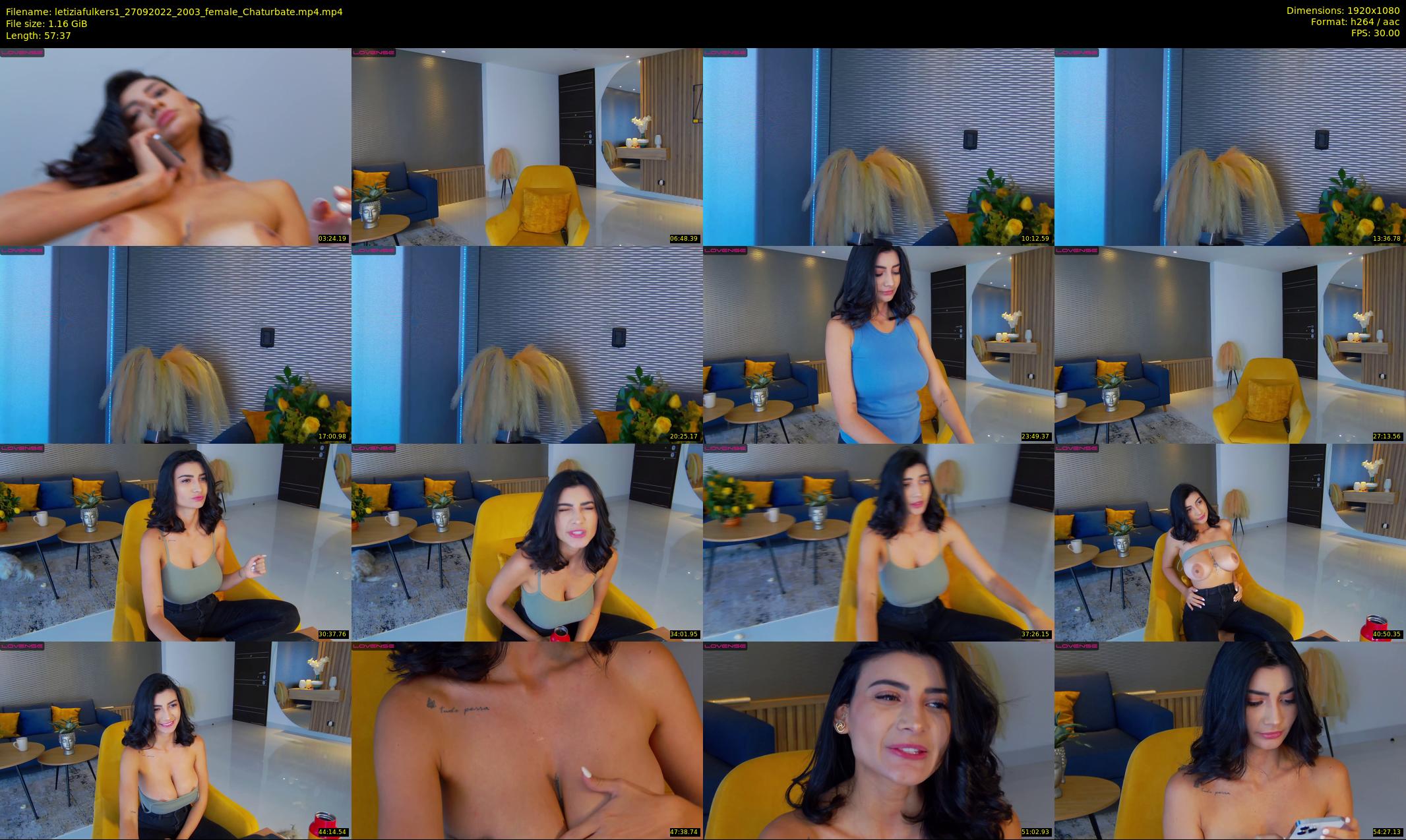 letiziafulkers1 — 58 minute Chaturbate female cam show recording, 1080p, Sep 27, 2022