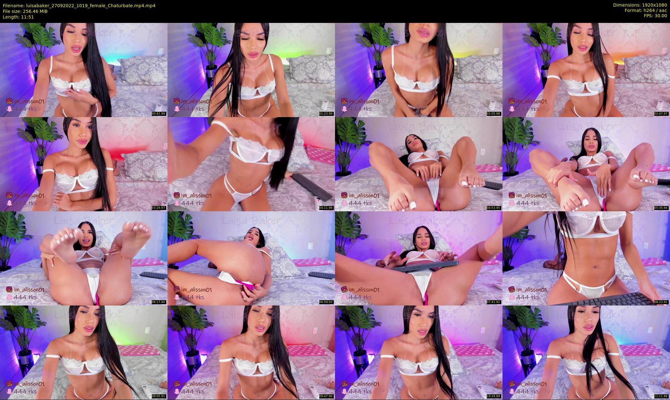 luisabaker — 12 minute Chaturbate female cam show recording, 1080p, Sep 27, 2022