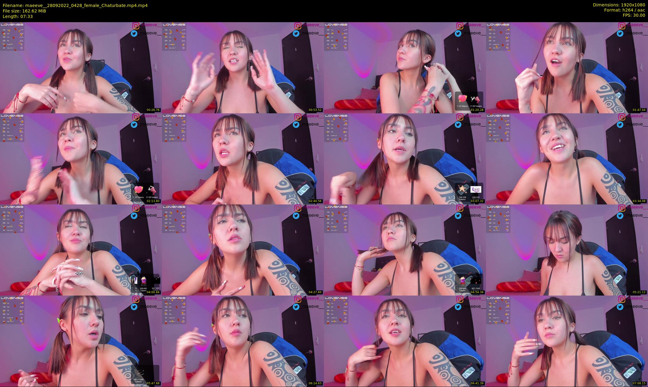 maeeve_ — 8 minute Chaturbate female cam show recording, 1080p, Sep 28, 2022