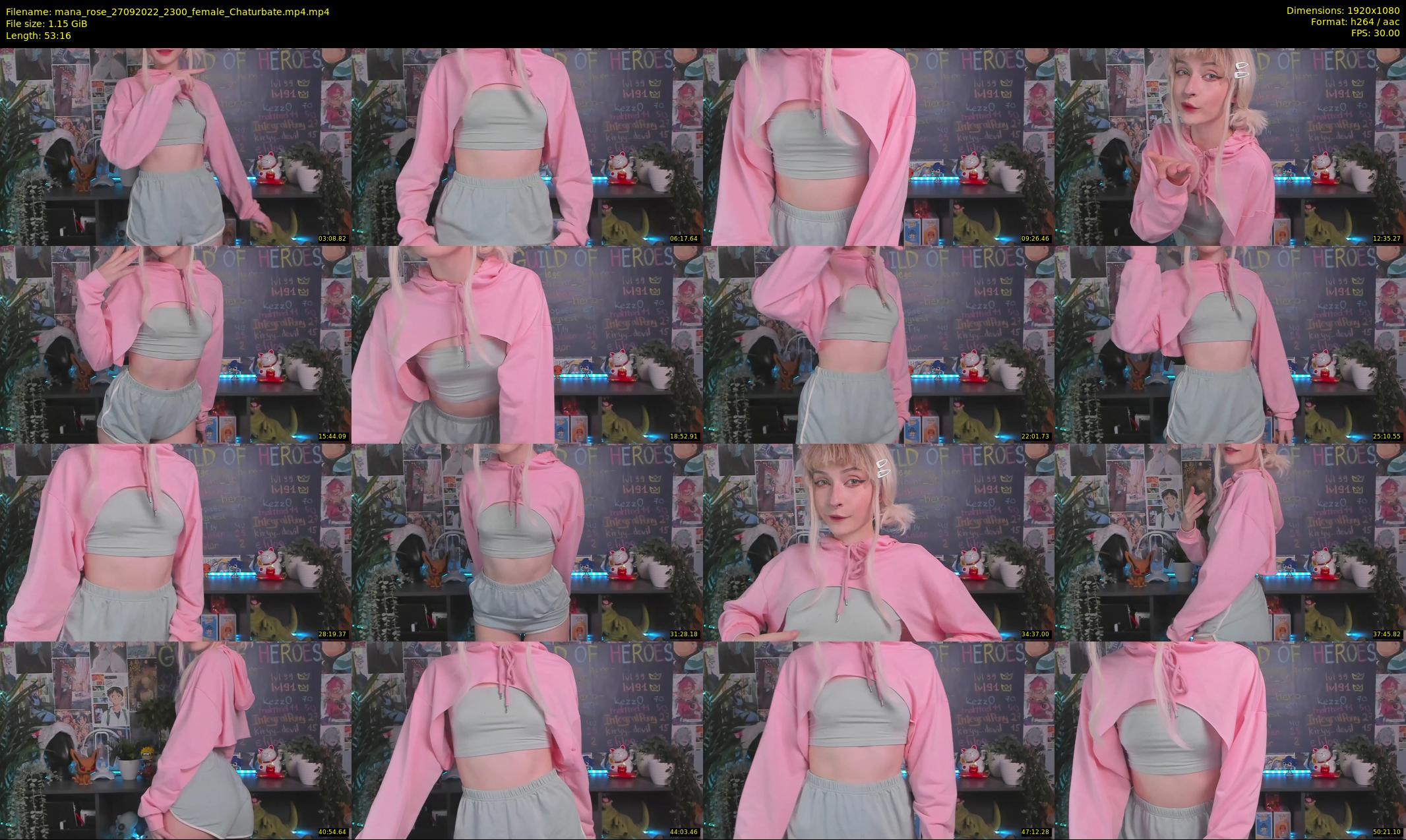 mana_rose — 54 minute Chaturbate female cam show recording, 1080p, Sep 27, 2022