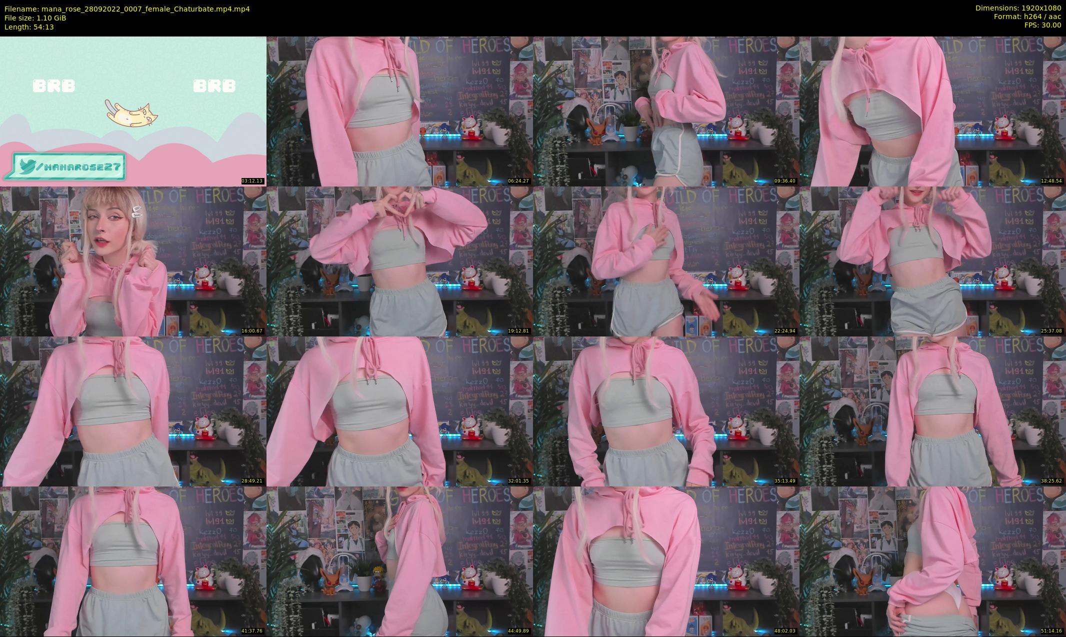 mana_rose — 55 minute Chaturbate female cam show recording, 1080p, Sep 28, 2022