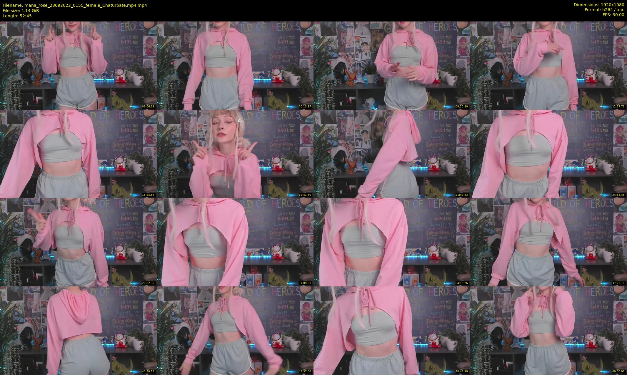 mana_rose — 53 minute Chaturbate female cam show recording, 1080p, Sep 28, 2022