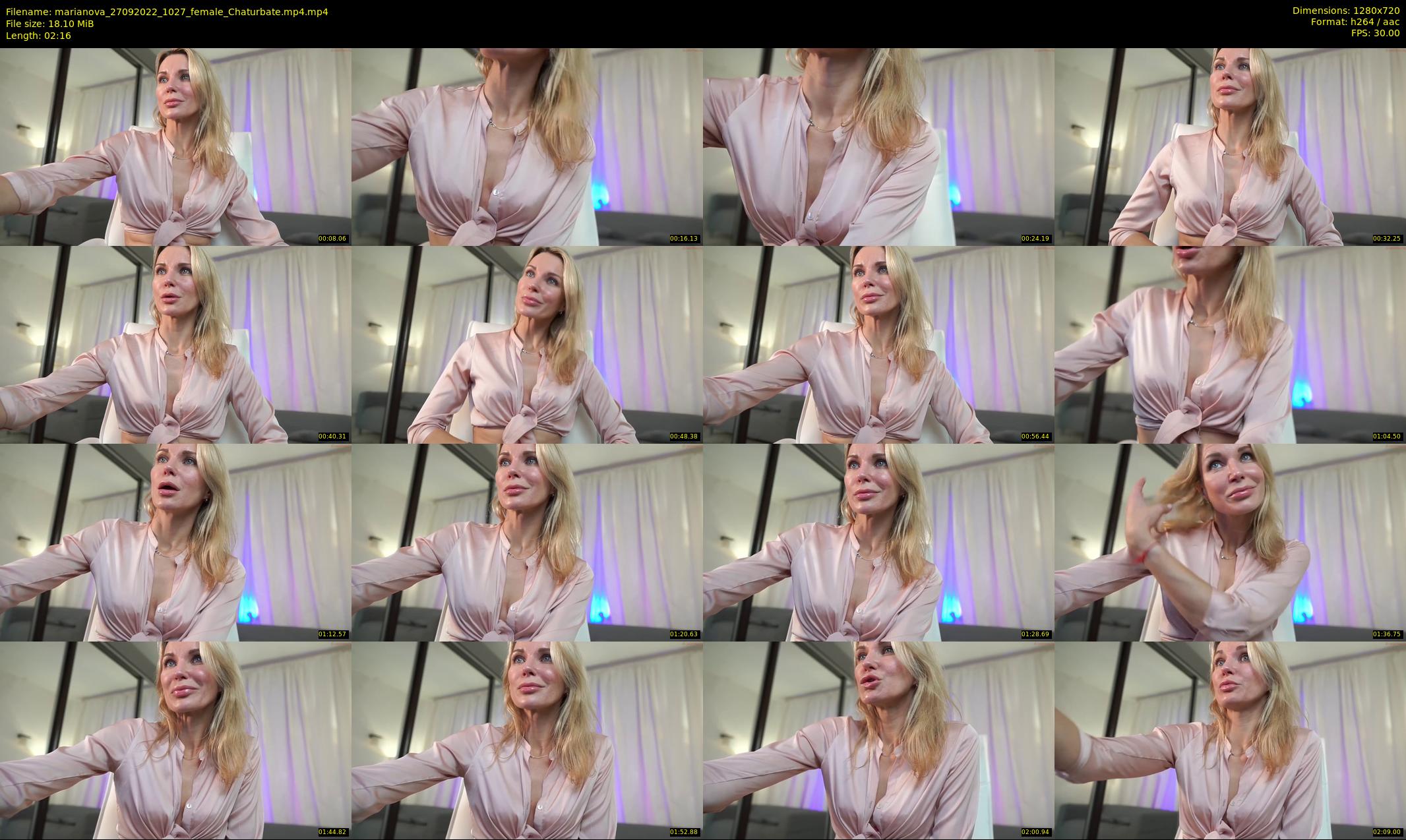 marianova — 3 minute Chaturbate female cam show recording, 720p, Sep 27, 2022