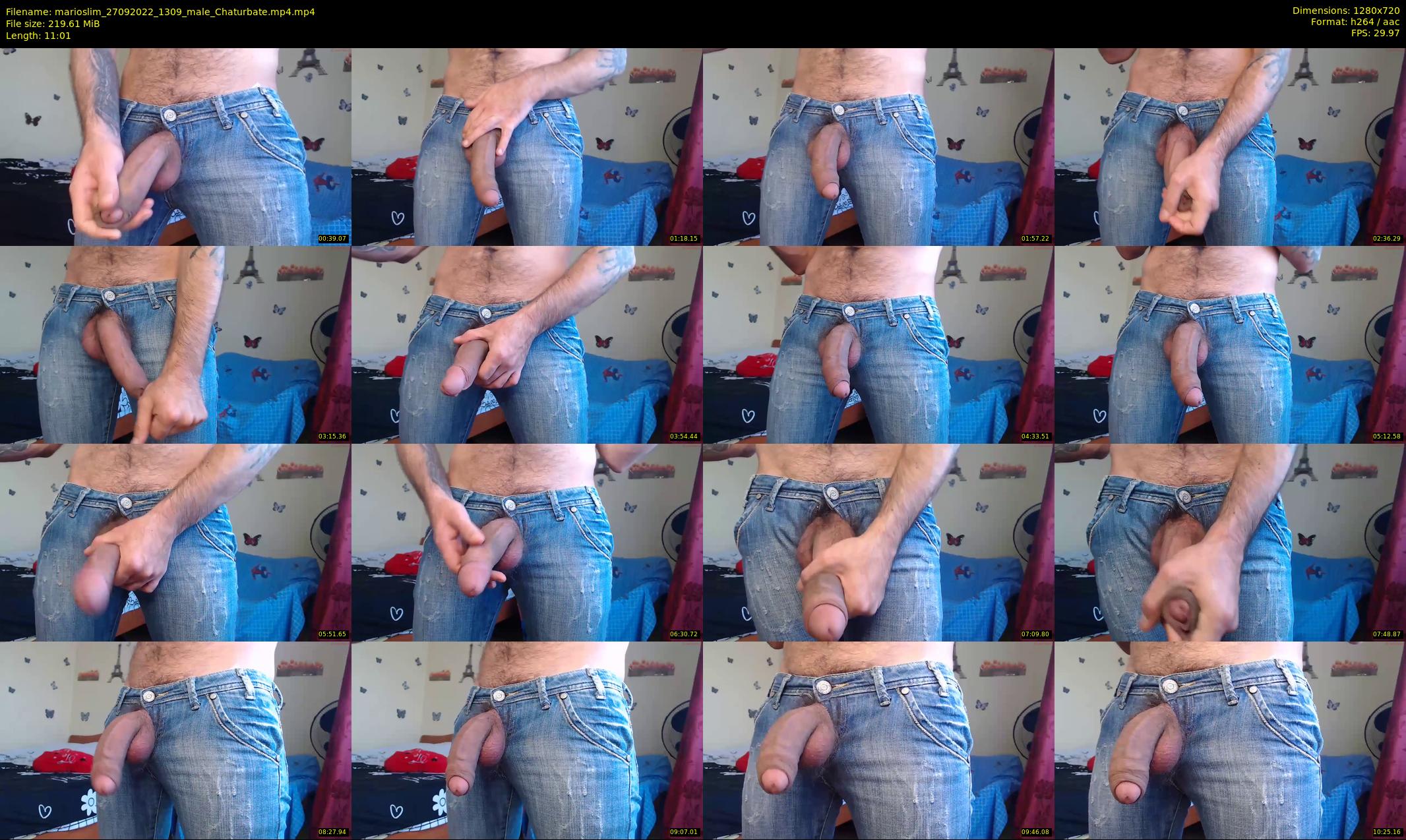 marioslim — 12 minute Chaturbate male cam show recording, 720p, Sep 27, 2022