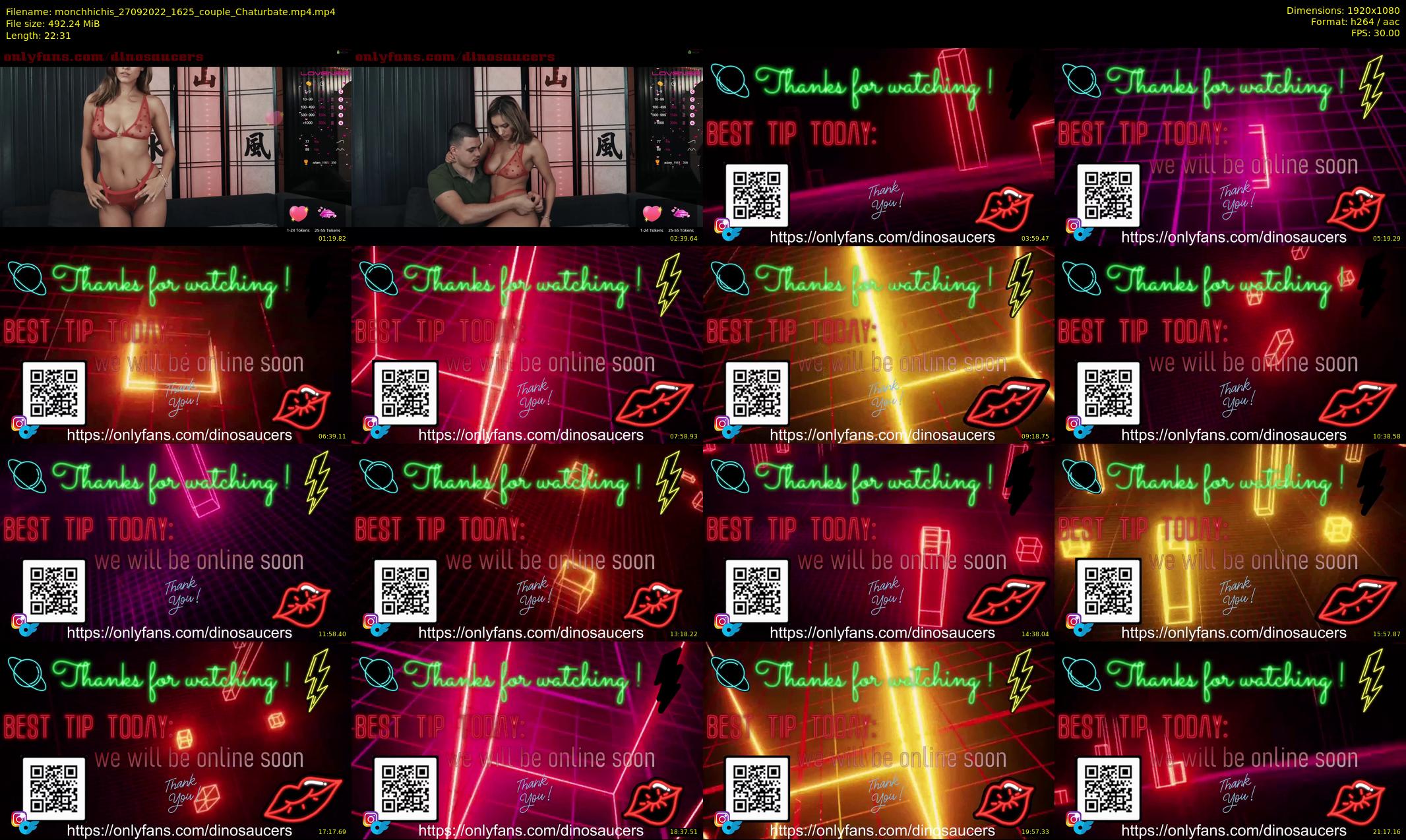 monchhichis — 23 minute Chaturbate couple cam show recording, 1080p, Sep 27, 2022