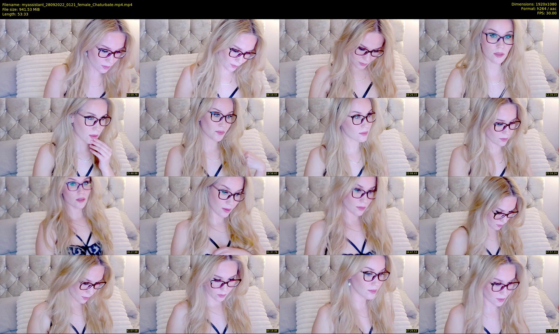 myassistant — 54 minute Chaturbate female cam show recording, 1080p, Sep 28, 2022