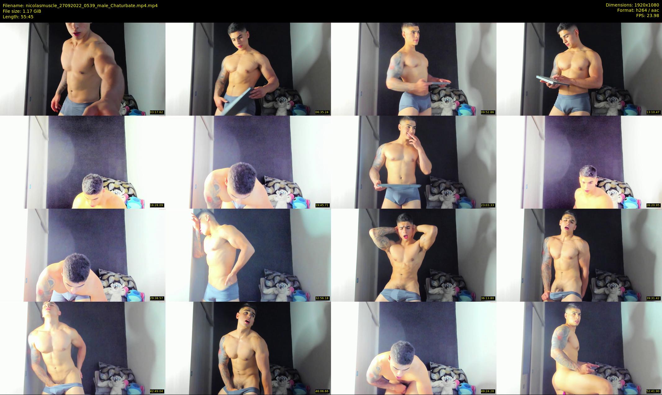 nicolasmuscle — 56 minute Chaturbate male cam show recording, 1080p, Sep 27, 2022