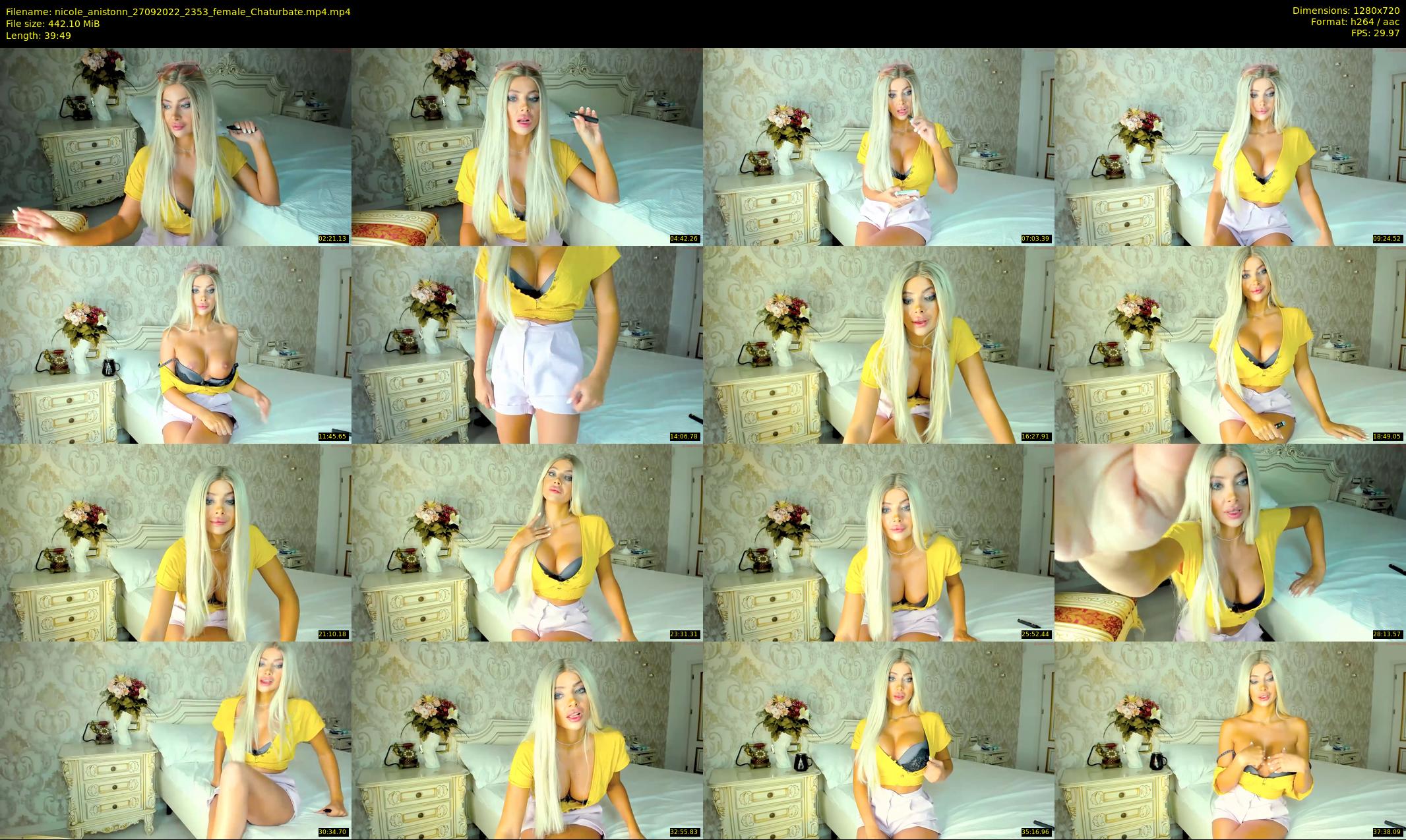 nicole_anistonn — 40 minute Chaturbate female cam show recording, 720p, Sep 27, 2022