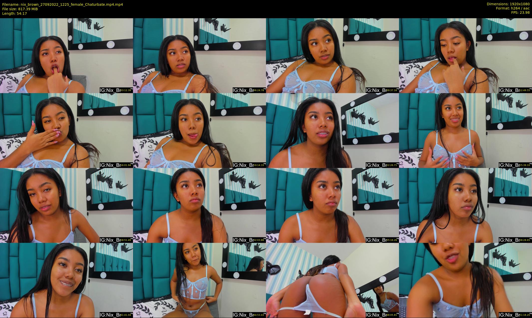 nix_brown — 55 minute Chaturbate female cam show recording, 1080p, Sep 27, 2022