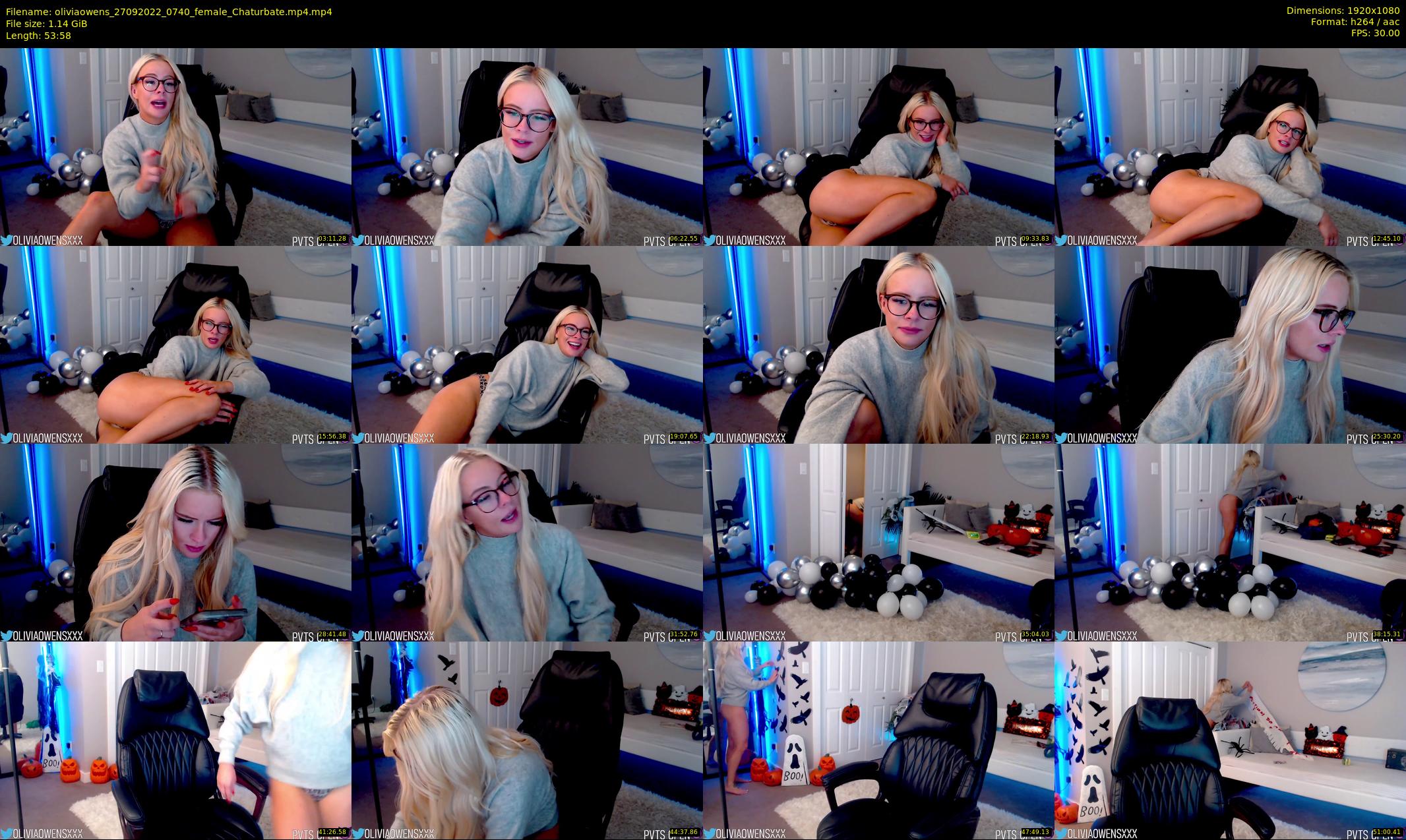 oliviaowens — 54 minute Chaturbate female cam show recording, 1080p, Sep 27, 2022