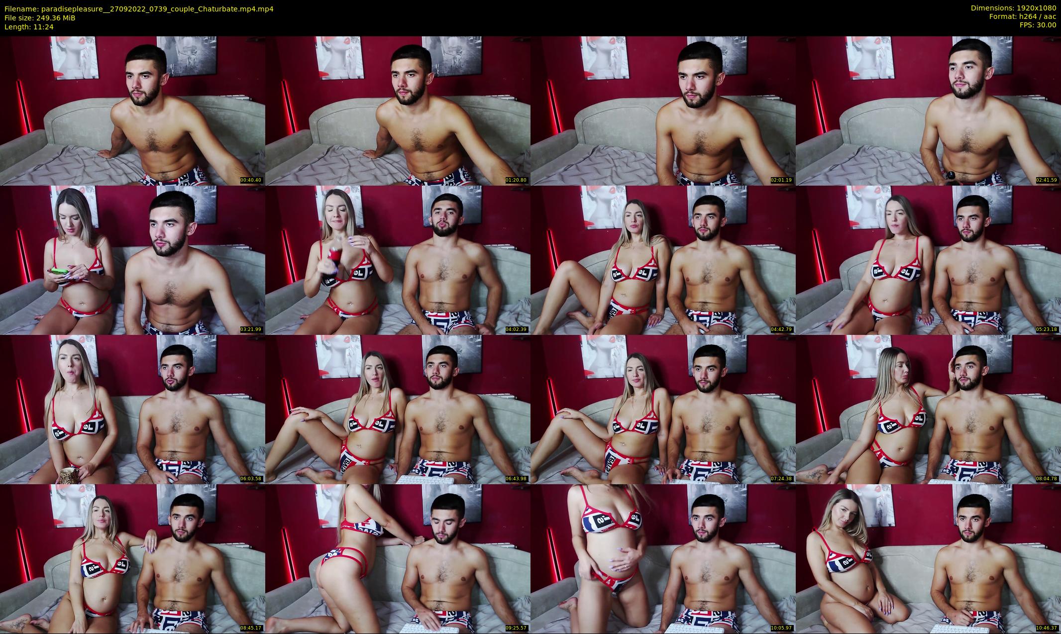 paradisepleasure_ — 12 minute Chaturbate couple cam show recording, 1080p, Sep 27, 2022