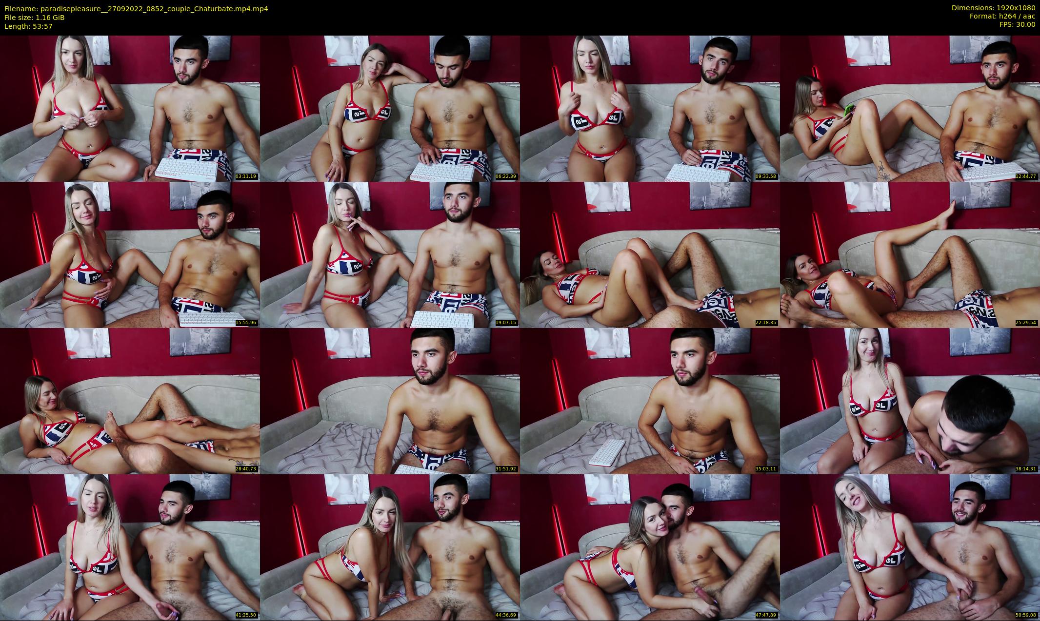 paradisepleasure_ — 54 minute Chaturbate couple cam show recording, 1080p, Sep 27, 2022