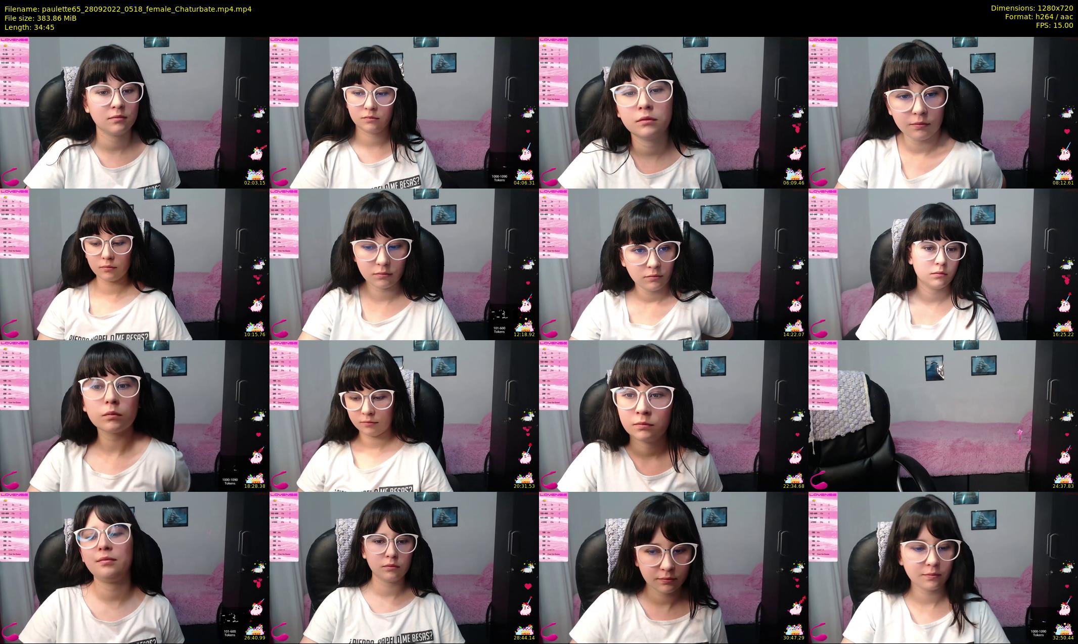 paulette65 — 35 minute Chaturbate female cam show recording, 720p, Sep 28, 2022