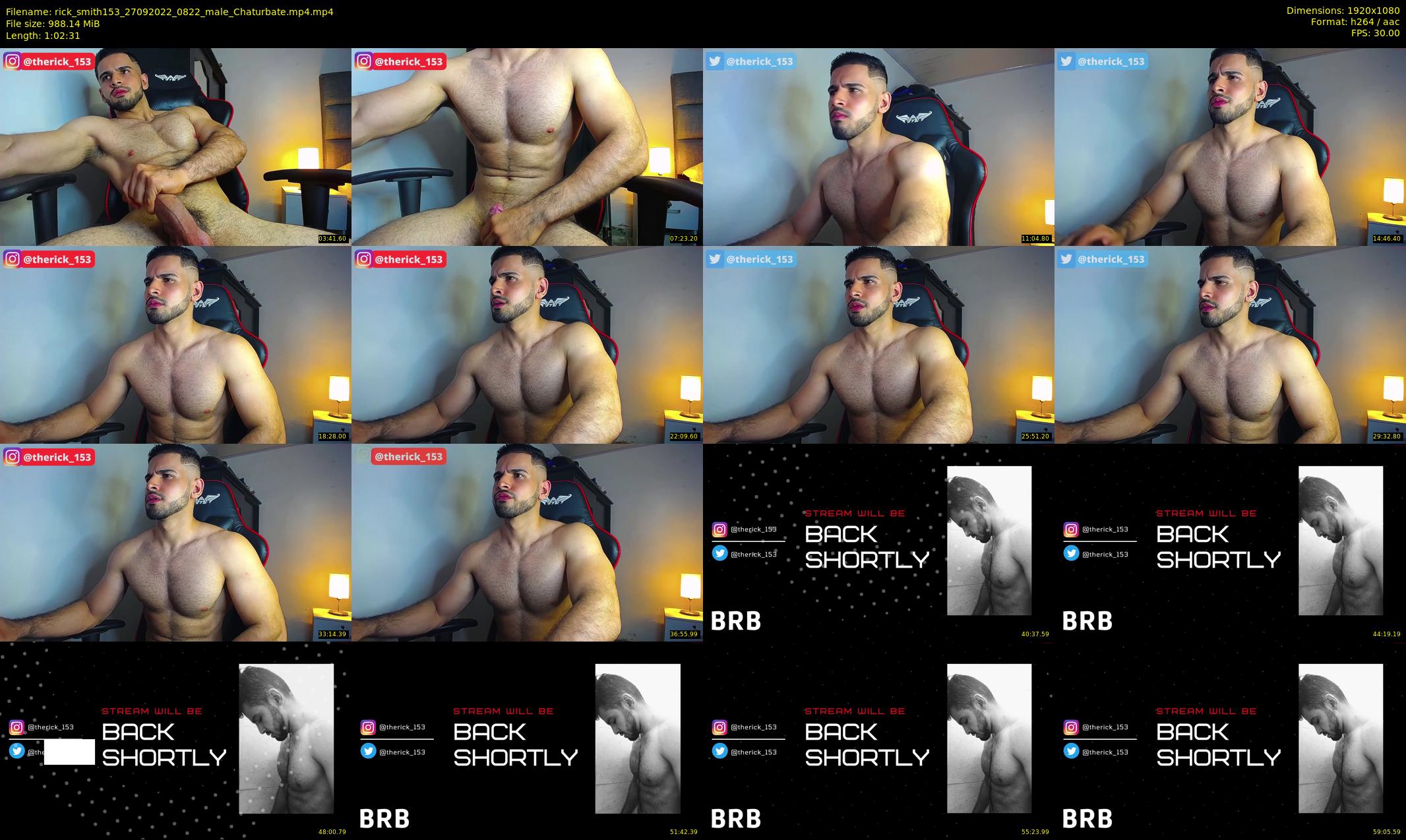 rick_smith153 — 63 minute Chaturbate male cam show recording, 1080p, Sep 27, 2022