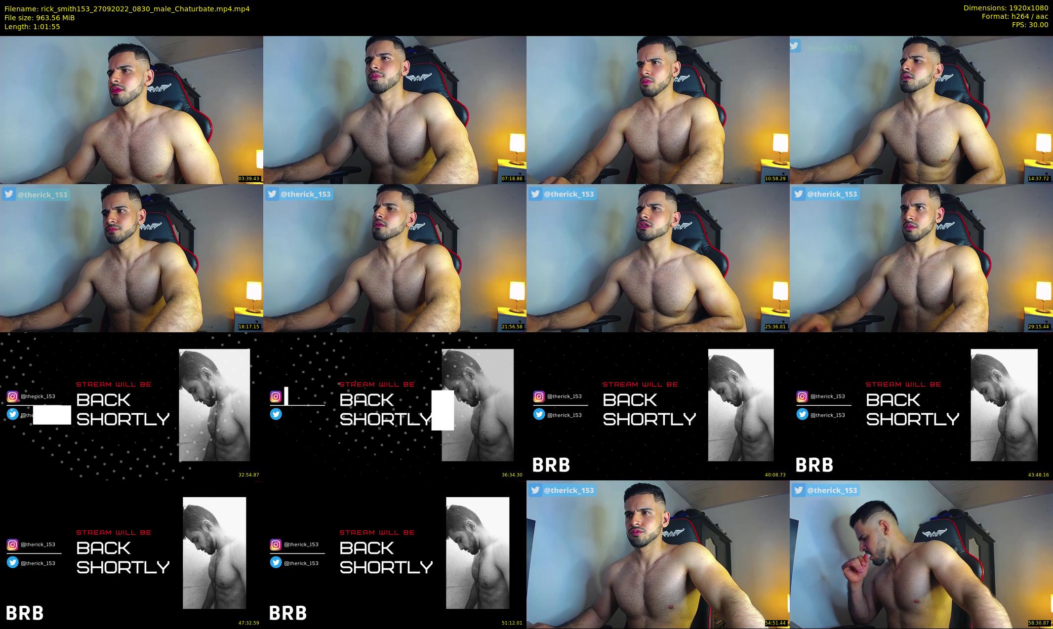 rick_smith153 — 62 minute Chaturbate male cam show recording, 1080p, Sep 27, 2022
