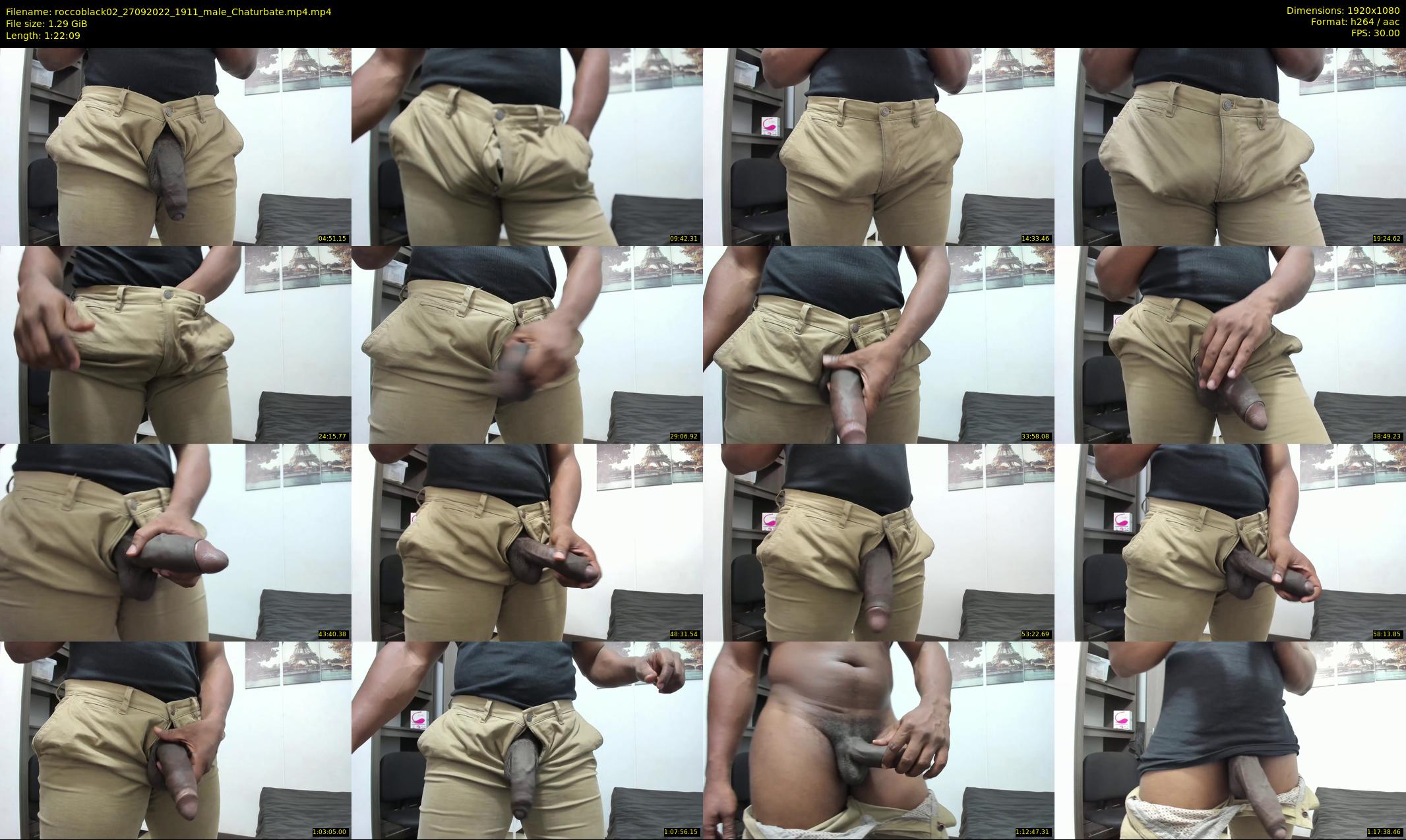 roccoblack02 — 83 minute Chaturbate male cam show recording, 1080p, Sep 27, 2022